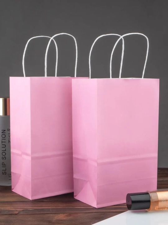Sovg'a sumkasi bayramona qog'ozli tutqich bilan kraft paketlari 2dona 5dona 10dona 27*21см