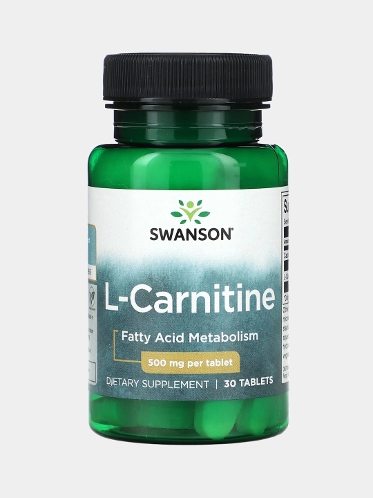 Swanson L-Karnitin (L-Carnitine) 500 mg, tabletkalar