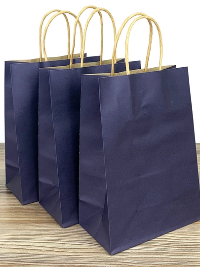 Sovg'a sumkasi bayramona qog'ozli tutqich bilan kraft paketlari 2dona 5dona 10dona 27*21см