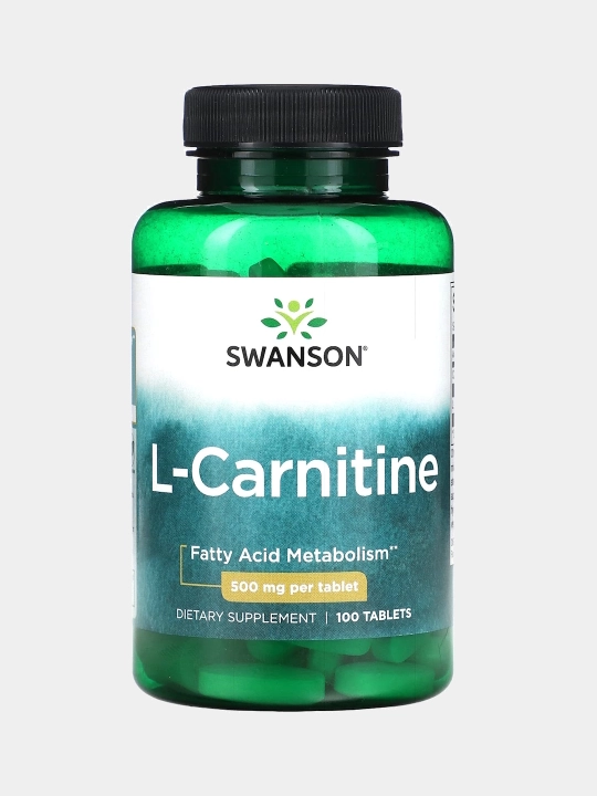Swanson L-Karnitin (L-Carnitine) 500 mg, tabletkalar