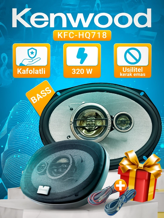 Колонки Kenwood  2 штуки Bas хорошего качества проверены усилителя не требуют универсальны - 