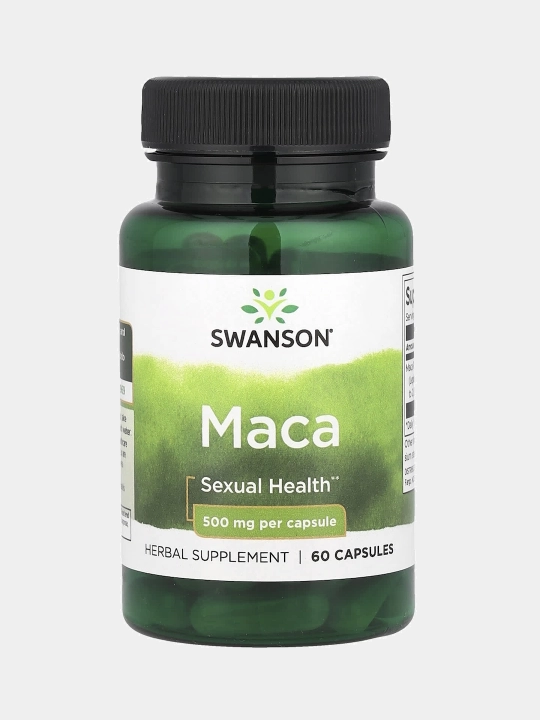 Swanson Maka 500 mg, 60 kapsula