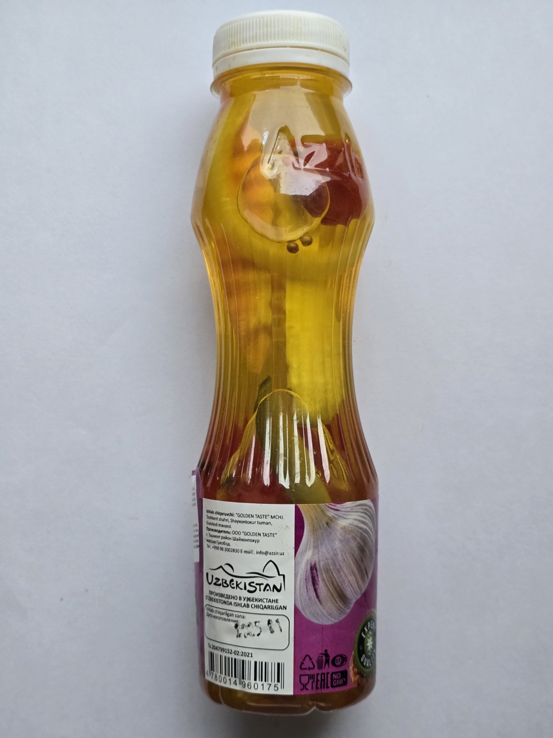 Sarimsoqli sirka 10% "Azzir" dan barcha taomlar uchun, 300 ml