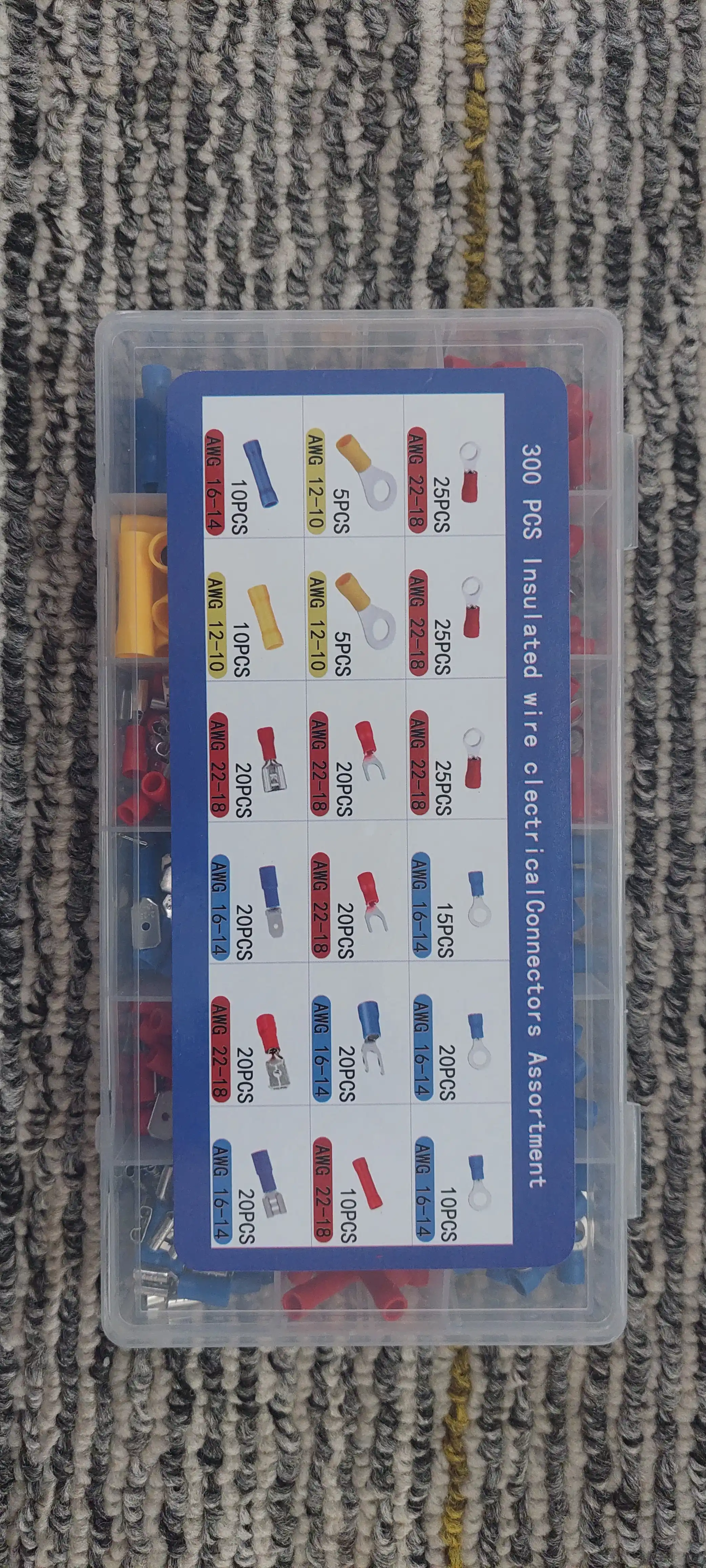 Izolyatsiya qilingan simi ushlagichlari 300 dona, 0,5-6 mm2, qalaylangan mis