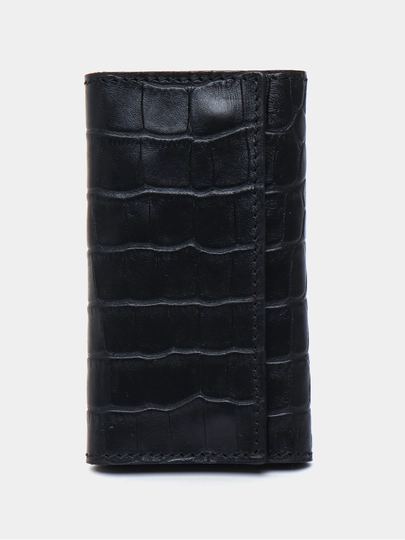 Ключница, из натуральной кожи Black Gator — СУМКИ-KLCKROK-ЧЕРН