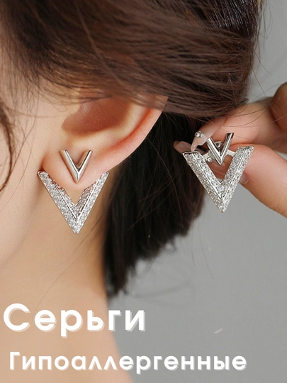Женские серьги — IZUMRUD-LEYLA-БЕЛЫЙ