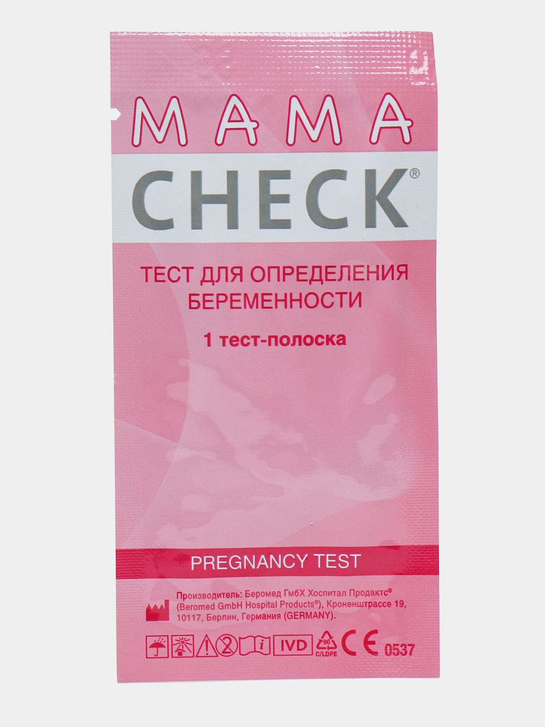 Тест на беременность Mama Check, 1/25 шт