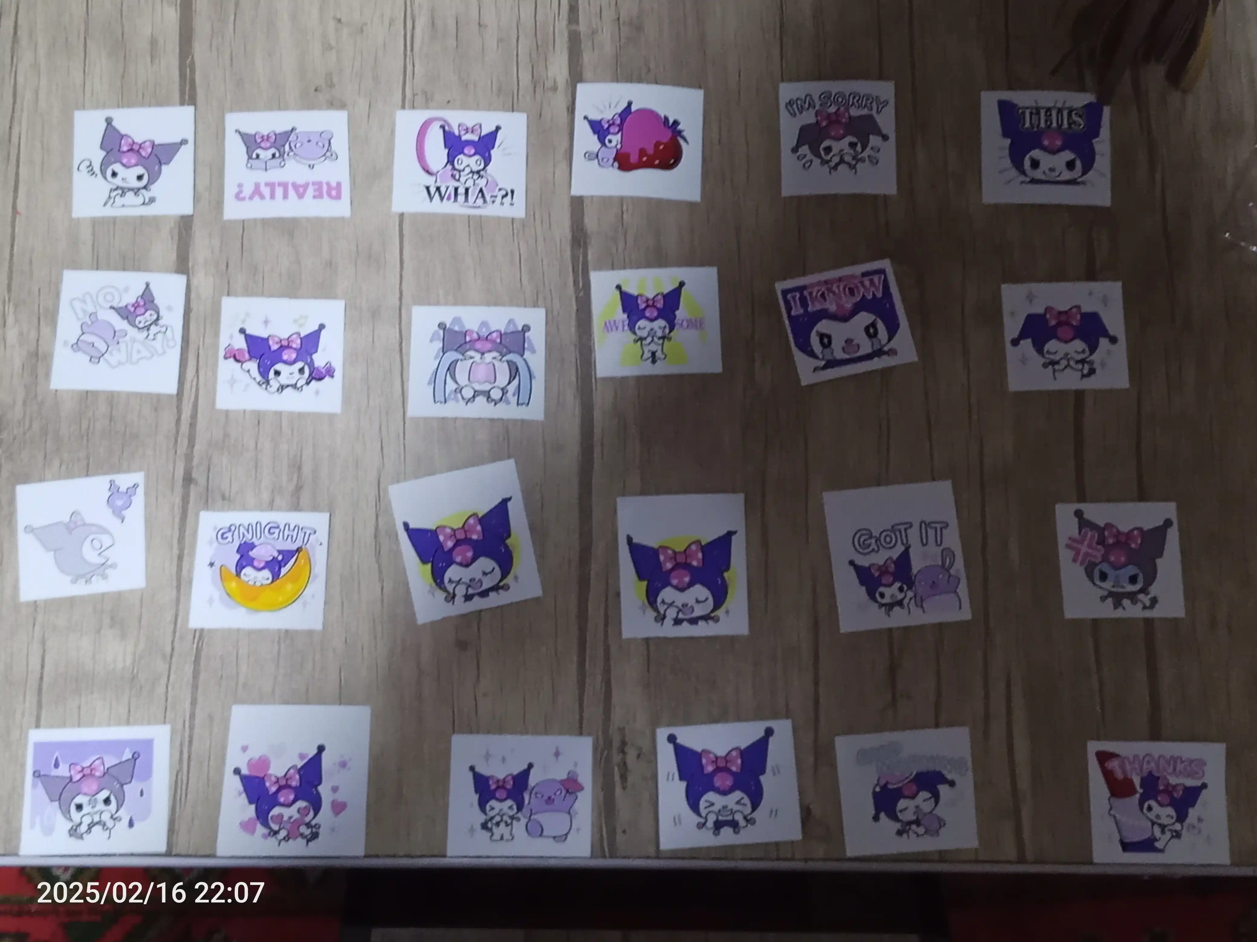 Kuromi stikerlari, 30 dona
