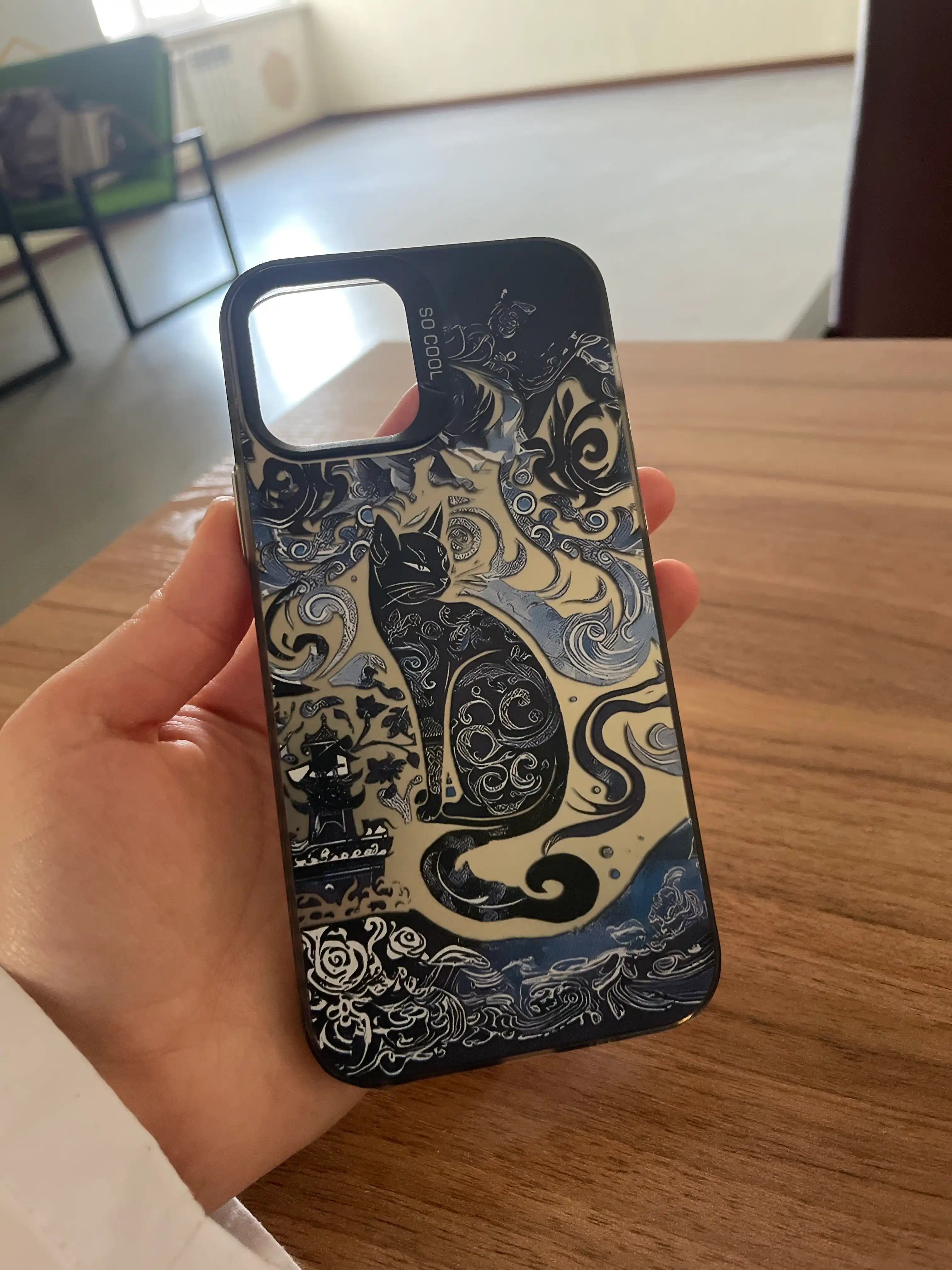 Yupqa Yin-Yan silikon g'ilof, case iPhone 12 / 13 / 14/ 15 / 16 Pro, Pro Max uchun