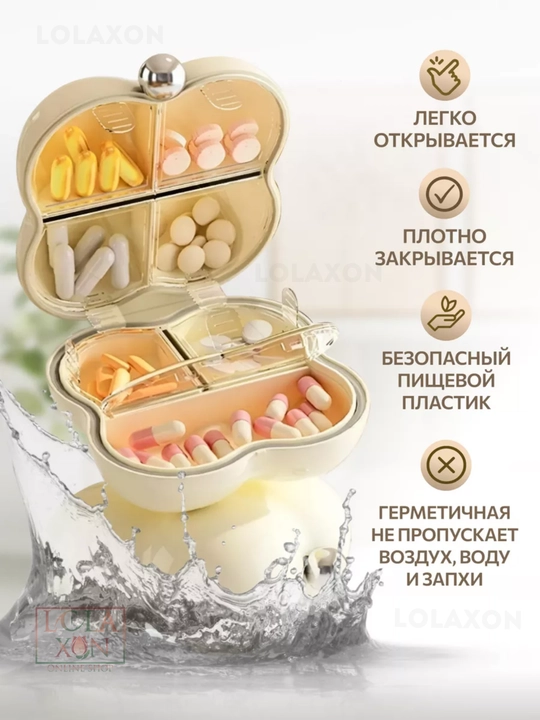 Таблетница, контейнер для лекарств и витаминов