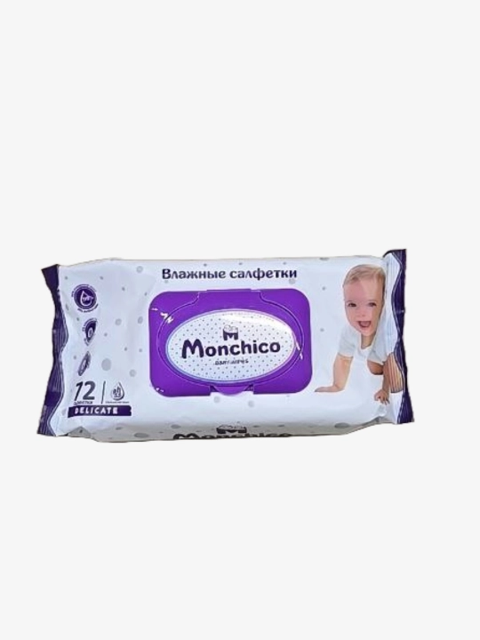 Monchico влажные салфетки, 72 шт - 