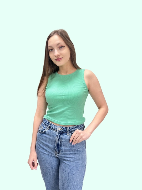 Топ под пиджак, базовый в рубчик, Miss Berfin - 