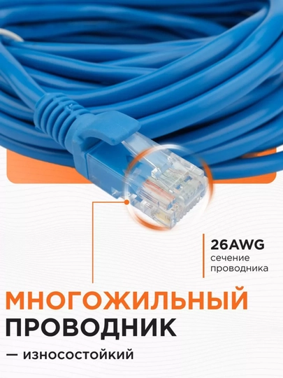 Сетевой Ethernet кабель Cat5, 5 м