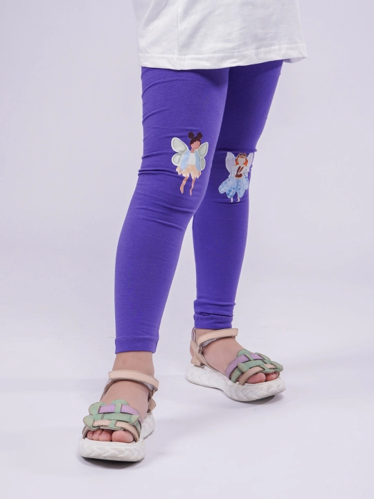 Qiz bolalar uchun to‘plam: futbolka va leggins, 2 qismli libos