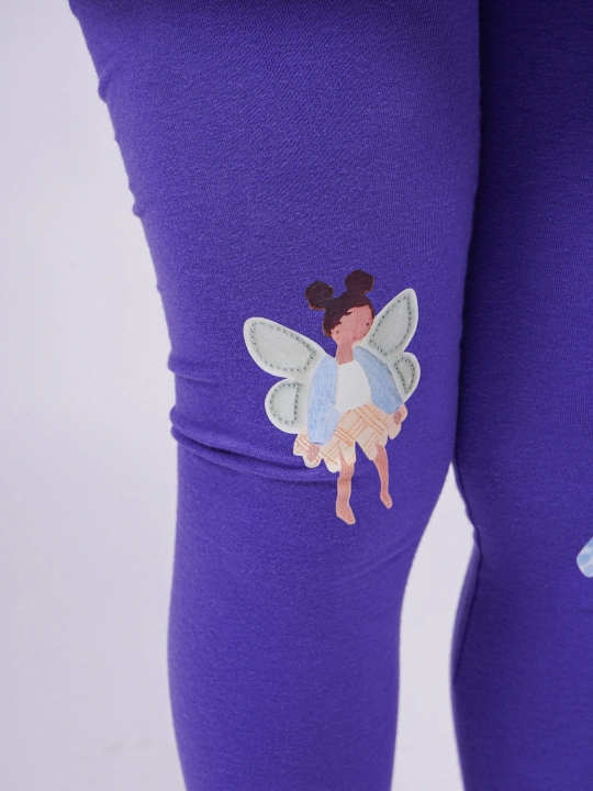 Qiz bolalar uchun to‘plam: futbolka va leggins, 2 qismli libos