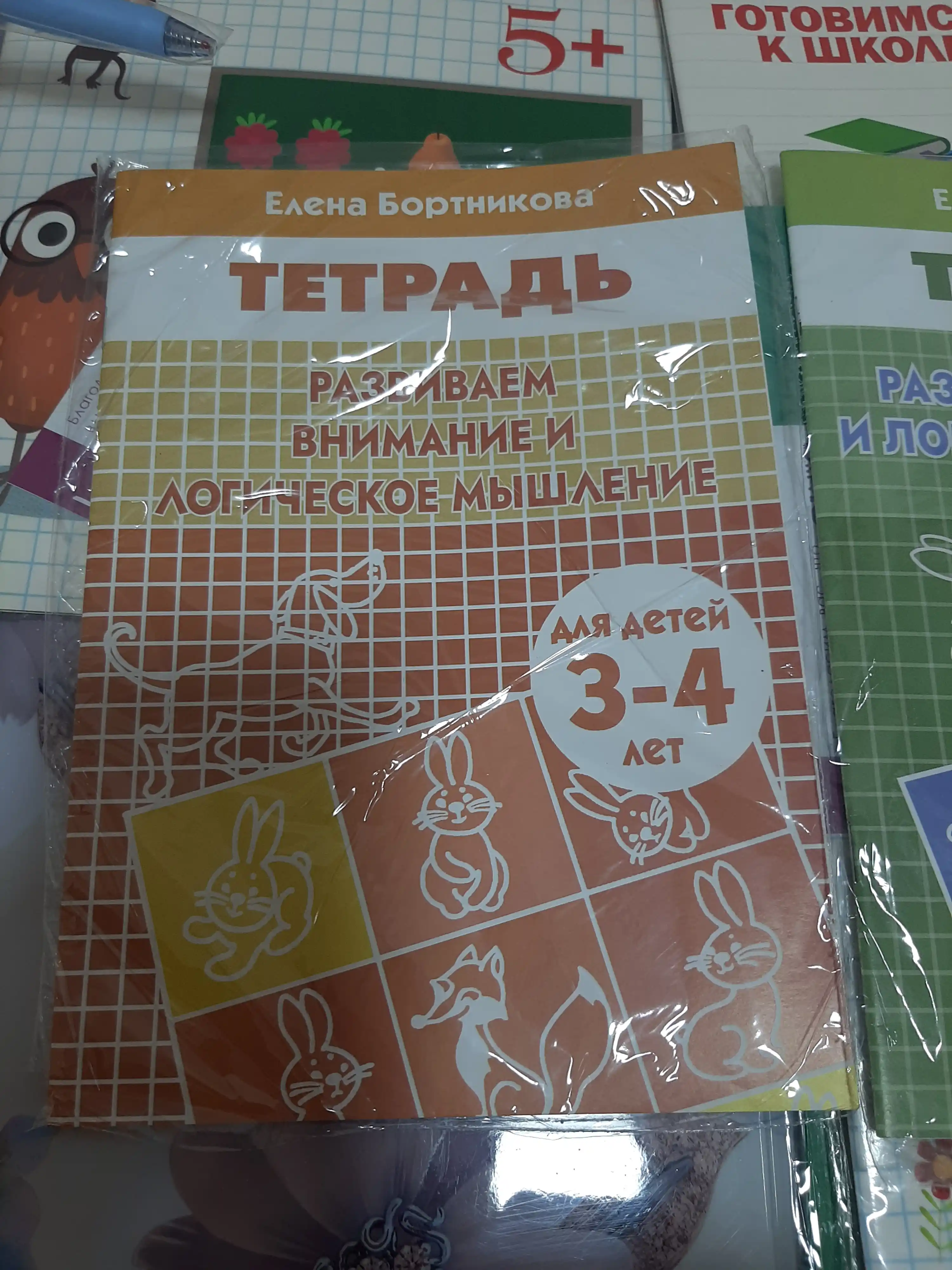 Развиваем внимание и логическое мышление, рабочая тетрадь, для детей, Елена Бортникова
