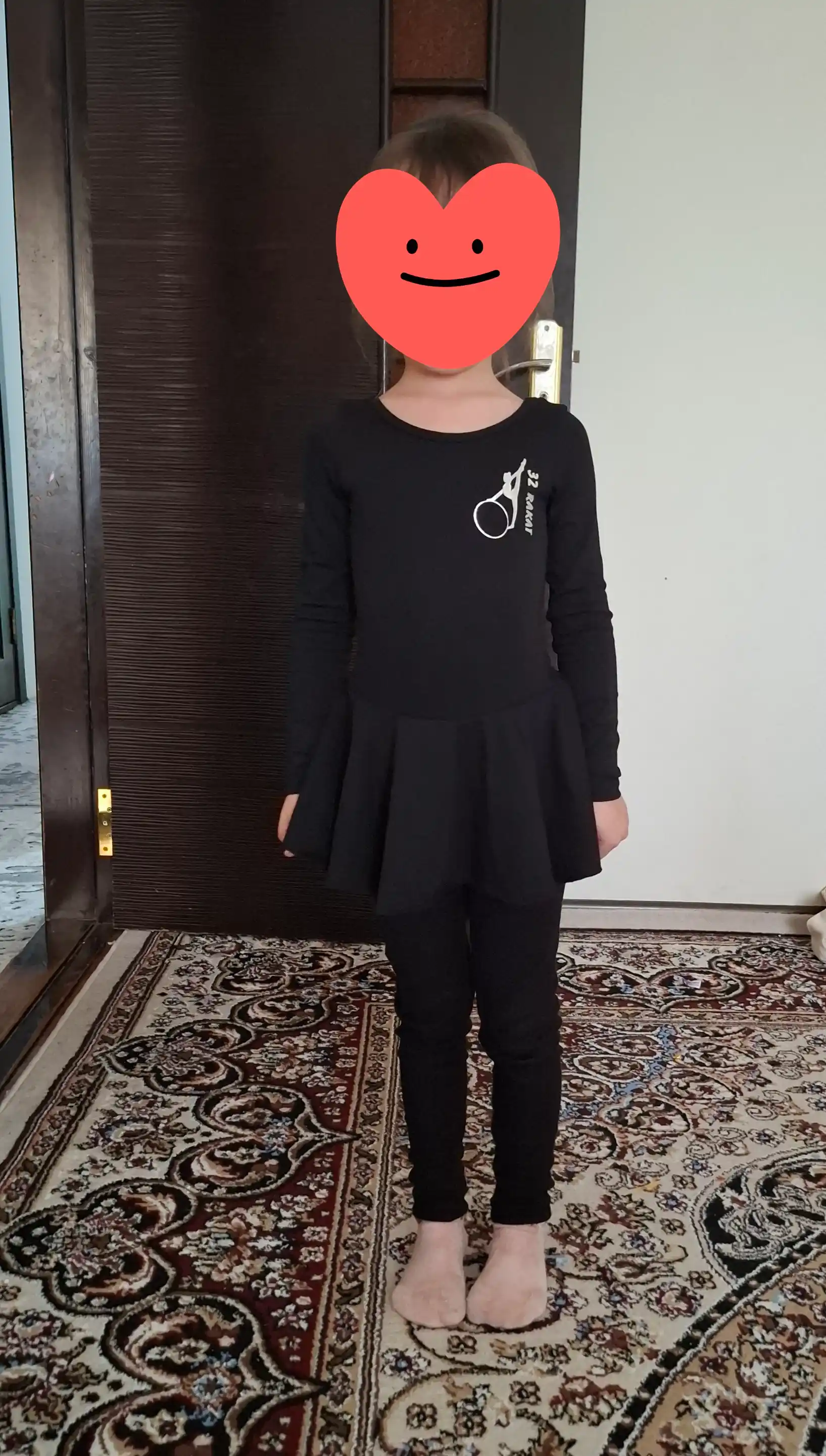Raqs va gimnastika uchun mashg'ulot formasi, qora UM795032