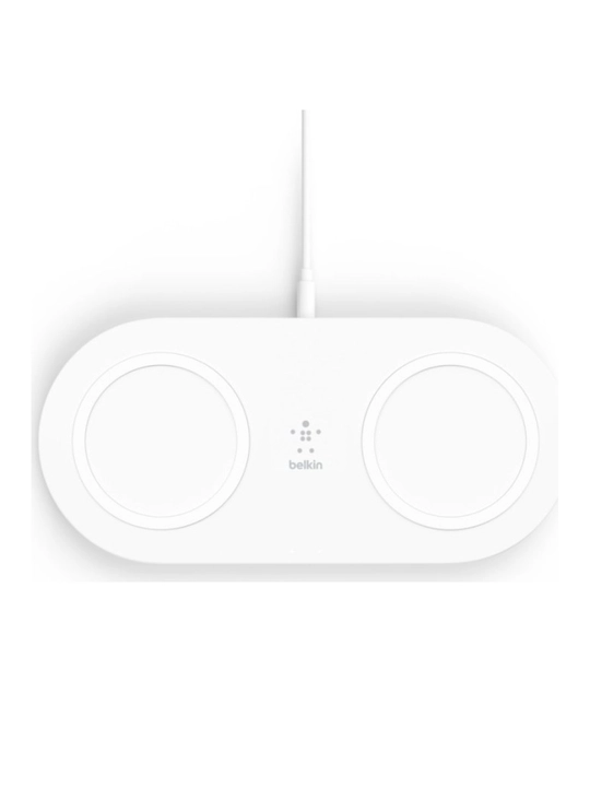 Iphone uchun moslangan simsiz zaryadlashchi Belkin Dual Pads Wireless Charging Qi, 15W