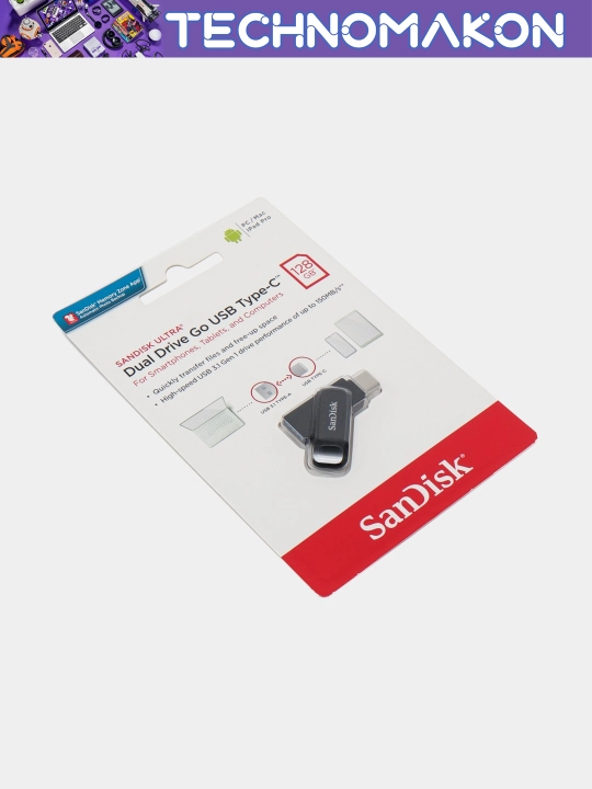 Fleshka Sandisk Ultra Dual Drive, Type-C, 128 GB, 400 Mb/s, Usb 3.2