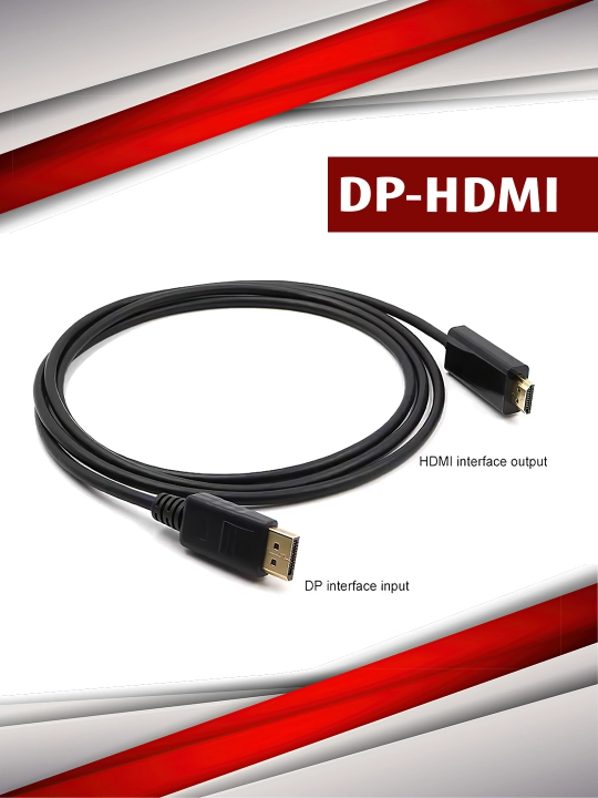 Адаптер DisplayPort- HDMI 4K и кабель 1.5 м: передача видео и звука