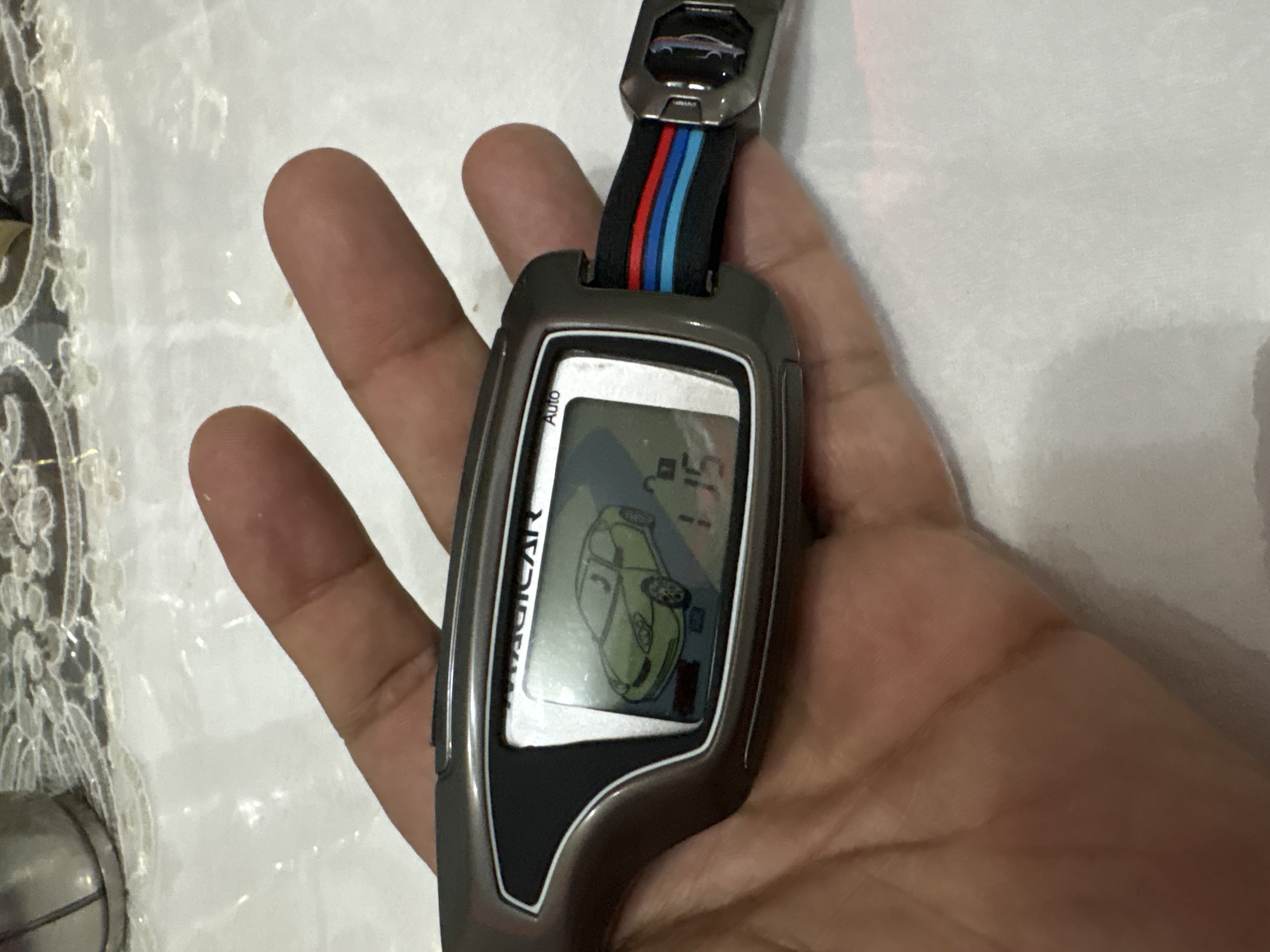 Металлический чехол, для автоключа, с силиконовой вставкой и брелоком для Magicar