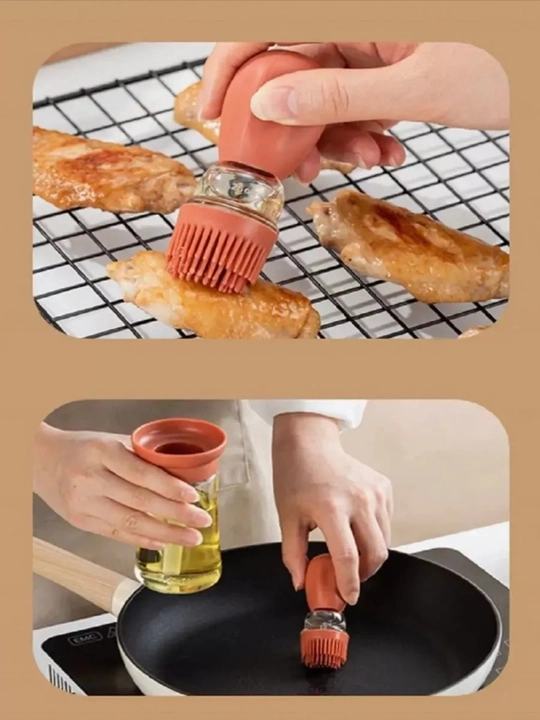 Кулинарная кисточка для масла, с ёмкостью