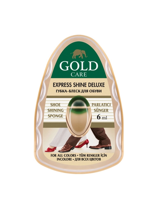 Губка-блеск для обуви с дозатором Express-Shine, GOLD CARE - 