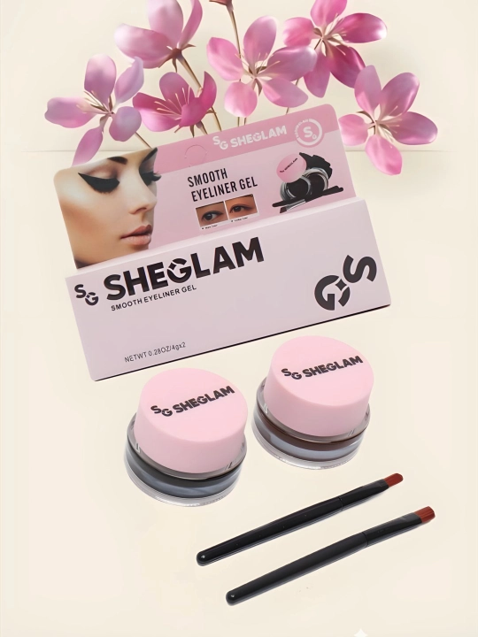SHEGLAM gel bo'yoq, ko'z va qosh layneri, suvga chidamli