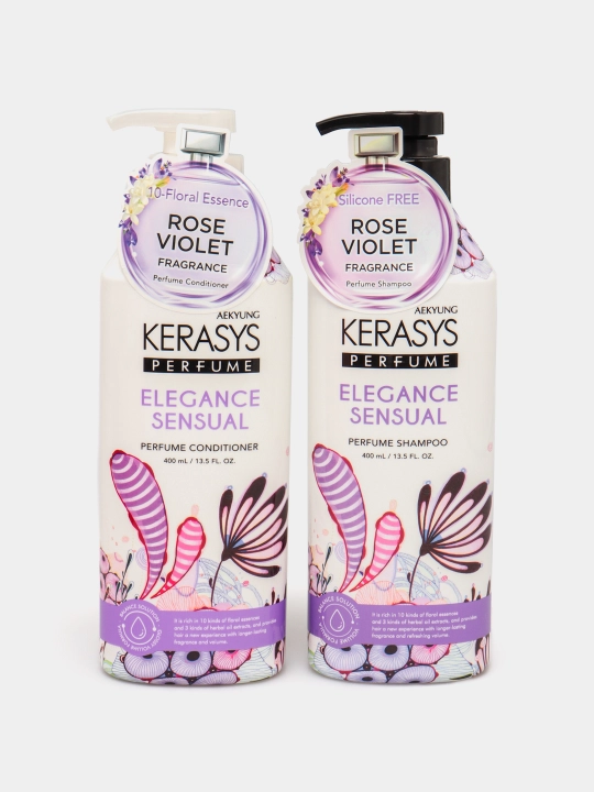 Набор ароматных шампуня и кондиционера Kerasys, для подарка, по 400 мл каждый