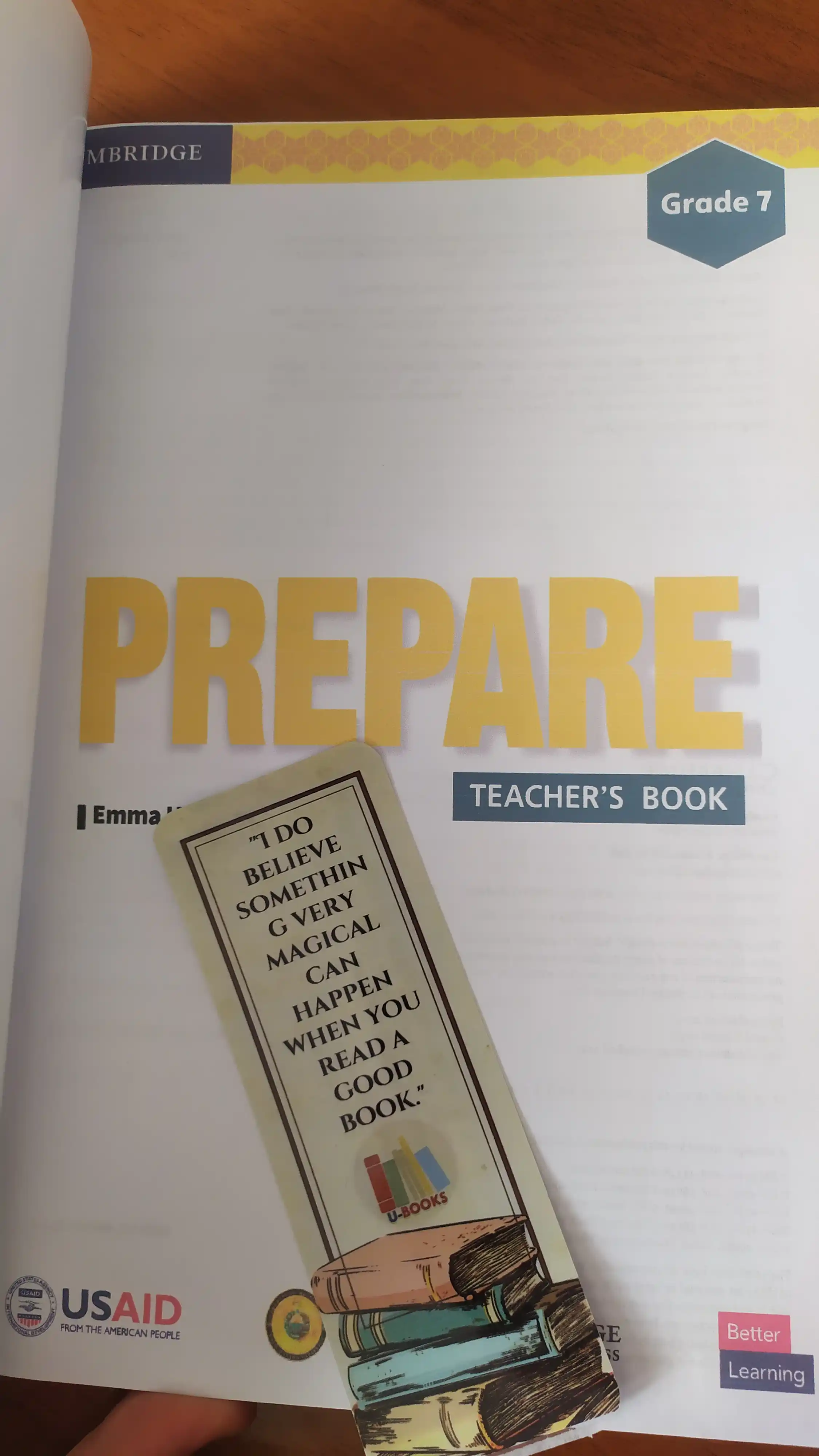 Prepare - Teacher's book, Work book, Student's book - Grade 7