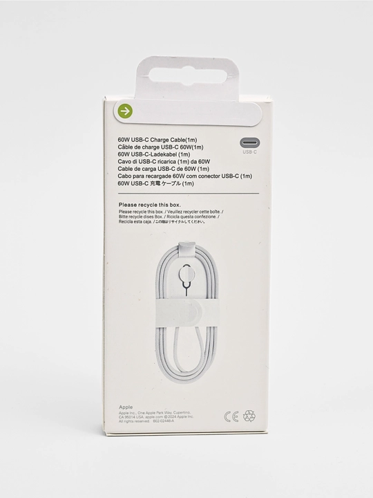 Iphone zaryadka 16 Pro MaxType-C/USB-C Lightning  va tezkor zaryadnik kabeli, 25 Vt