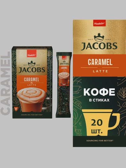 Растворимый кофе Jacobs Specialts Latte Caramel — JAC-P16E7E5