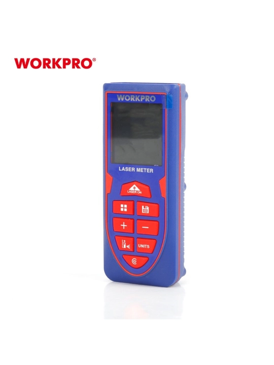 WORKPRO lazerli masofa o'lchagich 60 m, ±2 mm aniqlik, maydon/hajm o'lchash, USB zaryad