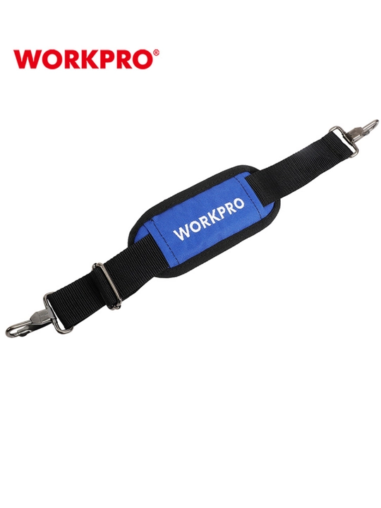 WORKPRO asboblar sumkasi, poliester 840D, suv o‘tkazmaydigan, elka tasmasi va cho‘ntaklar