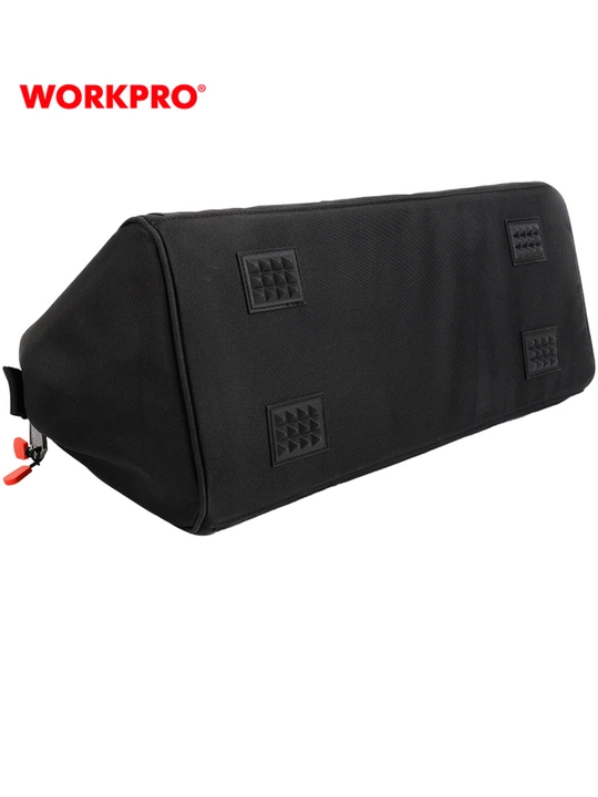 WORKPRO asboblar sumkasi, poliester 840D, suv o‘tkazmaydigan, elka tasmasi va cho‘ntaklar