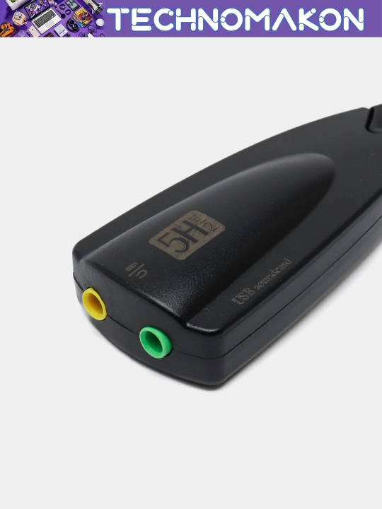 Portativ USB dan audio adapter, usb to audio, 5hv2, tashqi ovoz kartasi, usb 7.1