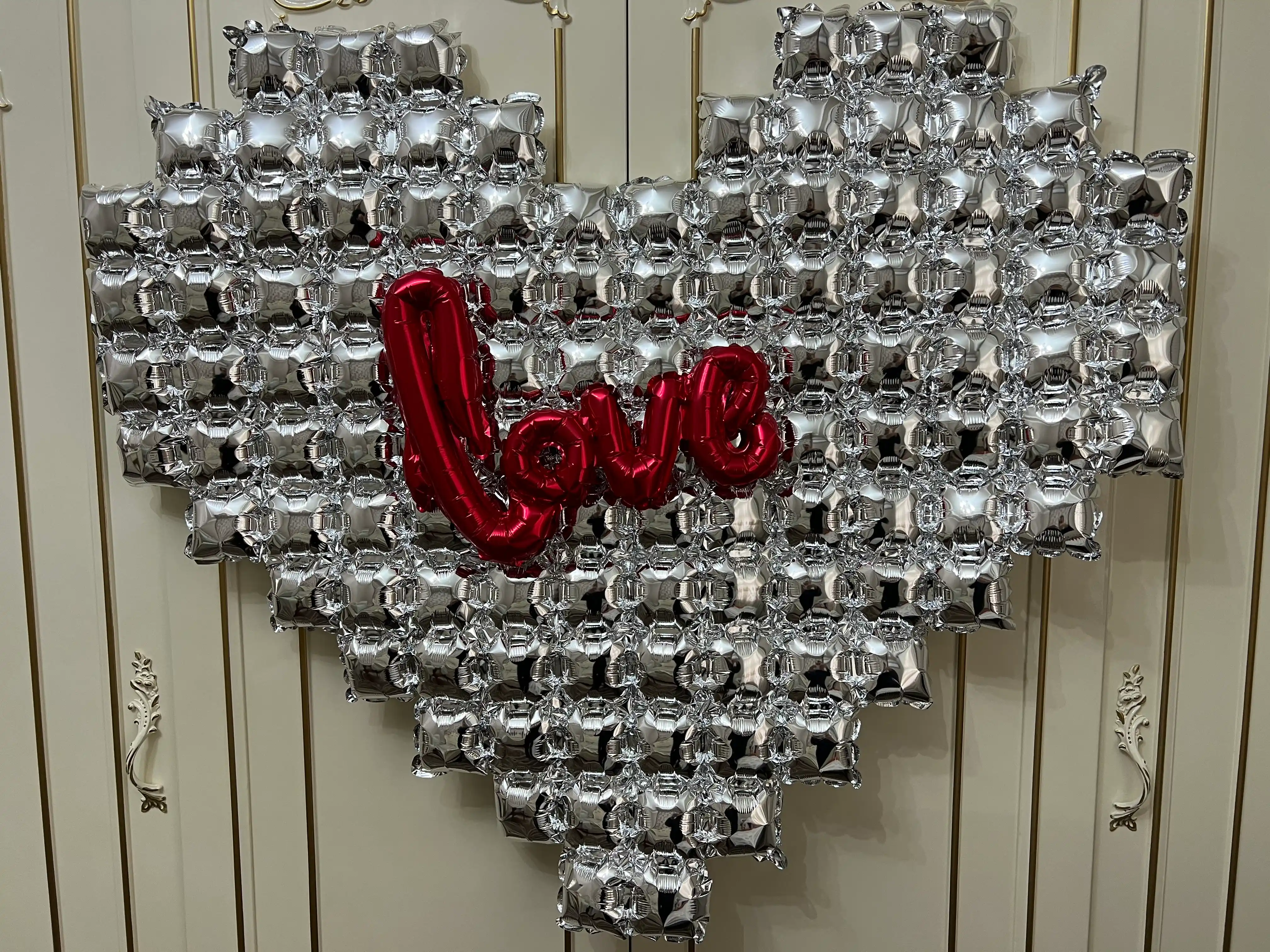 Воздушный шар LOVE, большое красное сердце, фотозона на свадьбу, день влюбленных