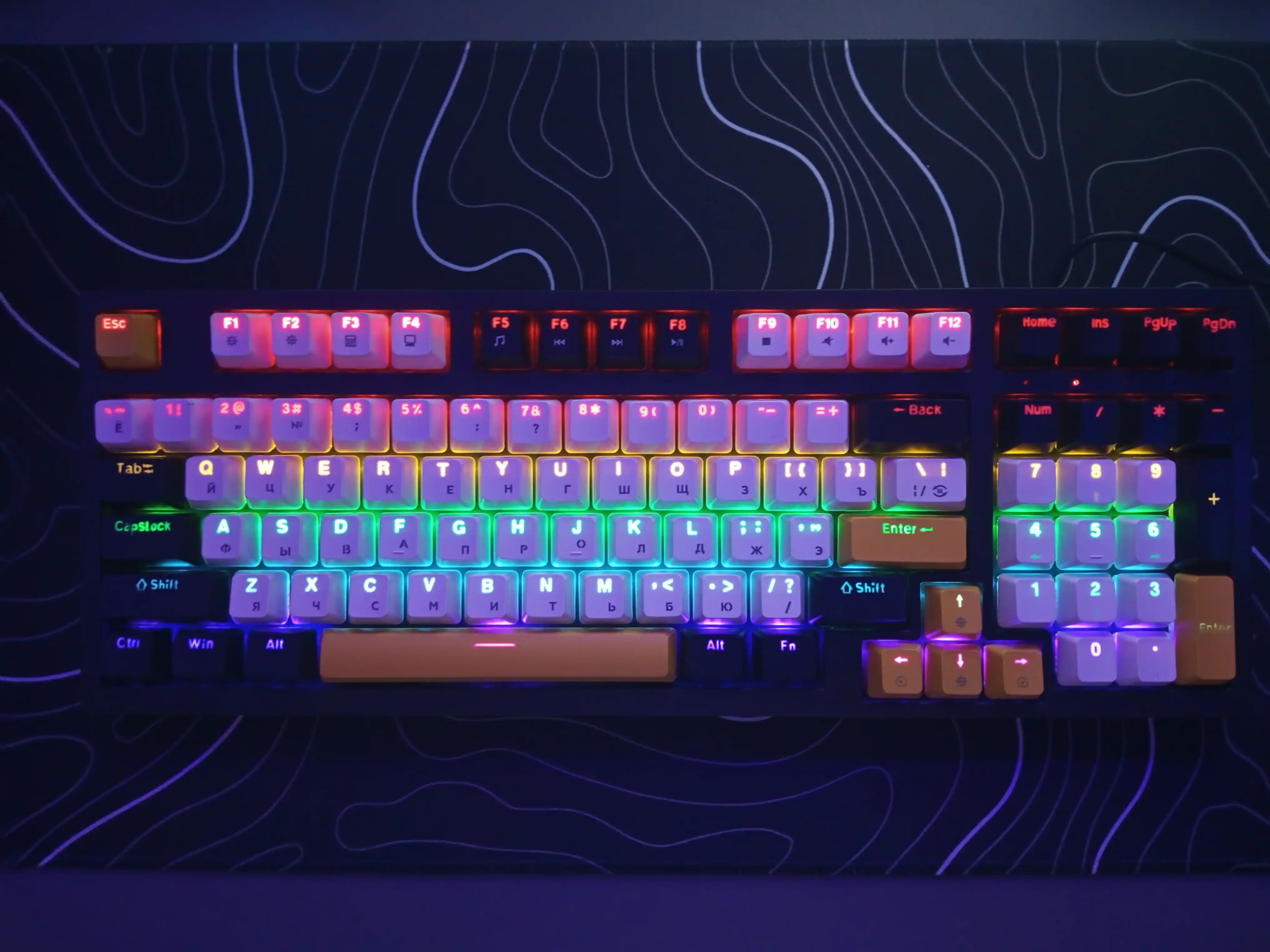 Игровая клавиатура TF330 с RGB-подсветкой, для игр и офиса