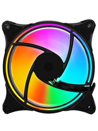 RGB-вентилятор для компьютера, 120 мм , радужный цвет, с высоким воздушным потоком