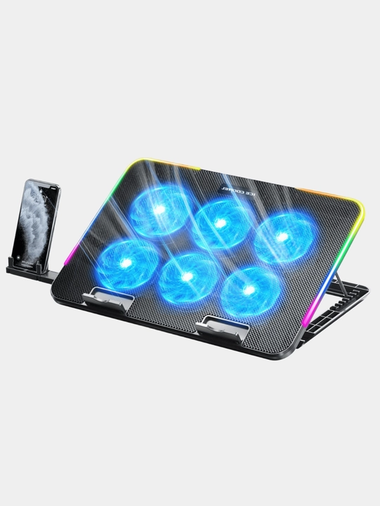 Подставка для ноутбука охлаждающая  с RGB подсветкой