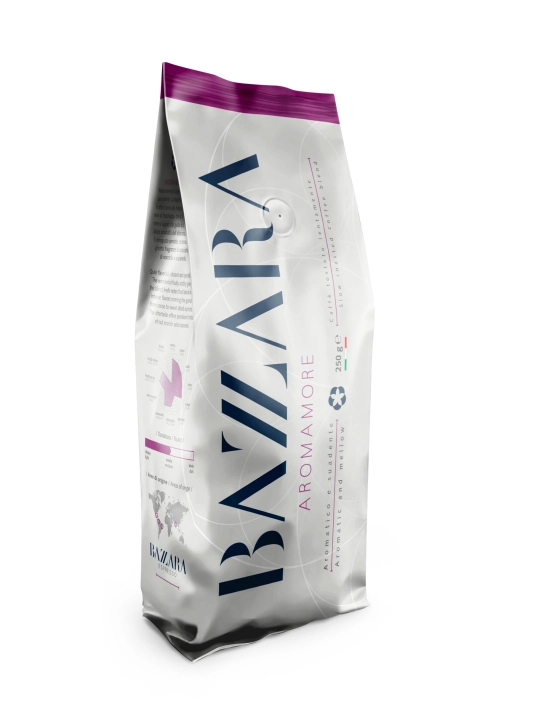 Bazzara Aromamore donli qahvasi, 250 gr., italyancha qovurma, 70% arabika, 30%