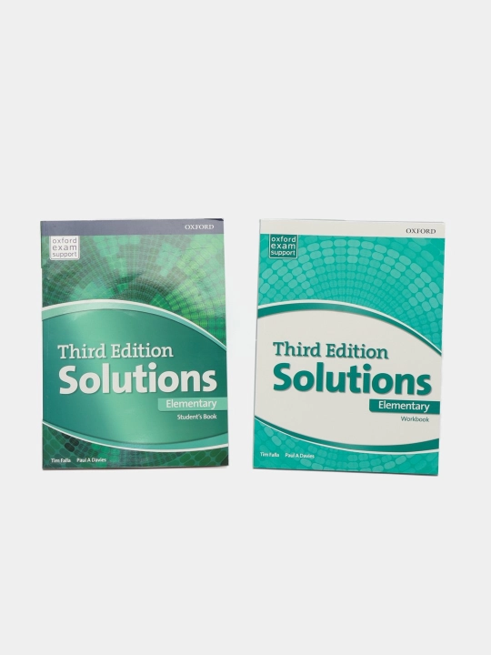Solutions third Edition. Elementary, Pre-intermediate, Intermediate. Studentbook+Workbook