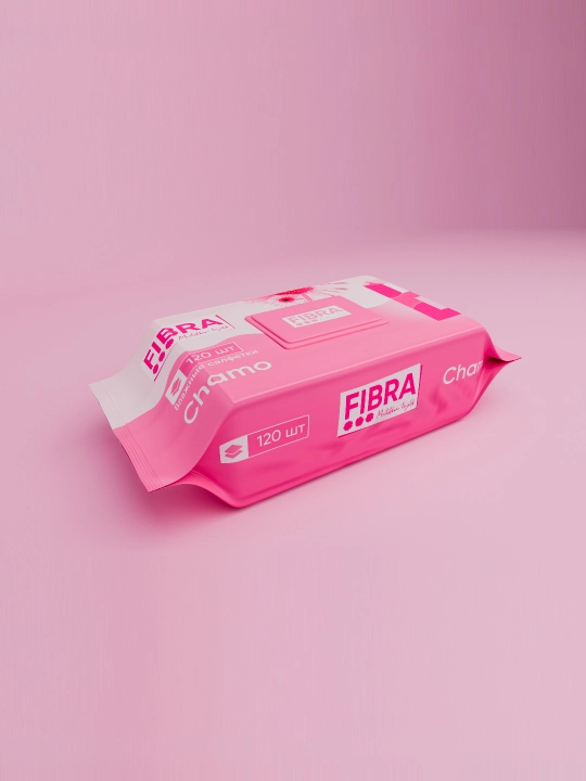 Влажные салфетки FIBRA Chamo, 120 шт - 