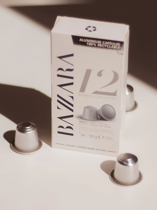 Кофе в капсулах Bazzara Dodicigrancru12, 100% Arabica, 10 капсул