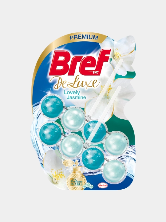 Hojatxona bloki Bref DeLuxe, Maftunkor jasmin, 2x50 gr