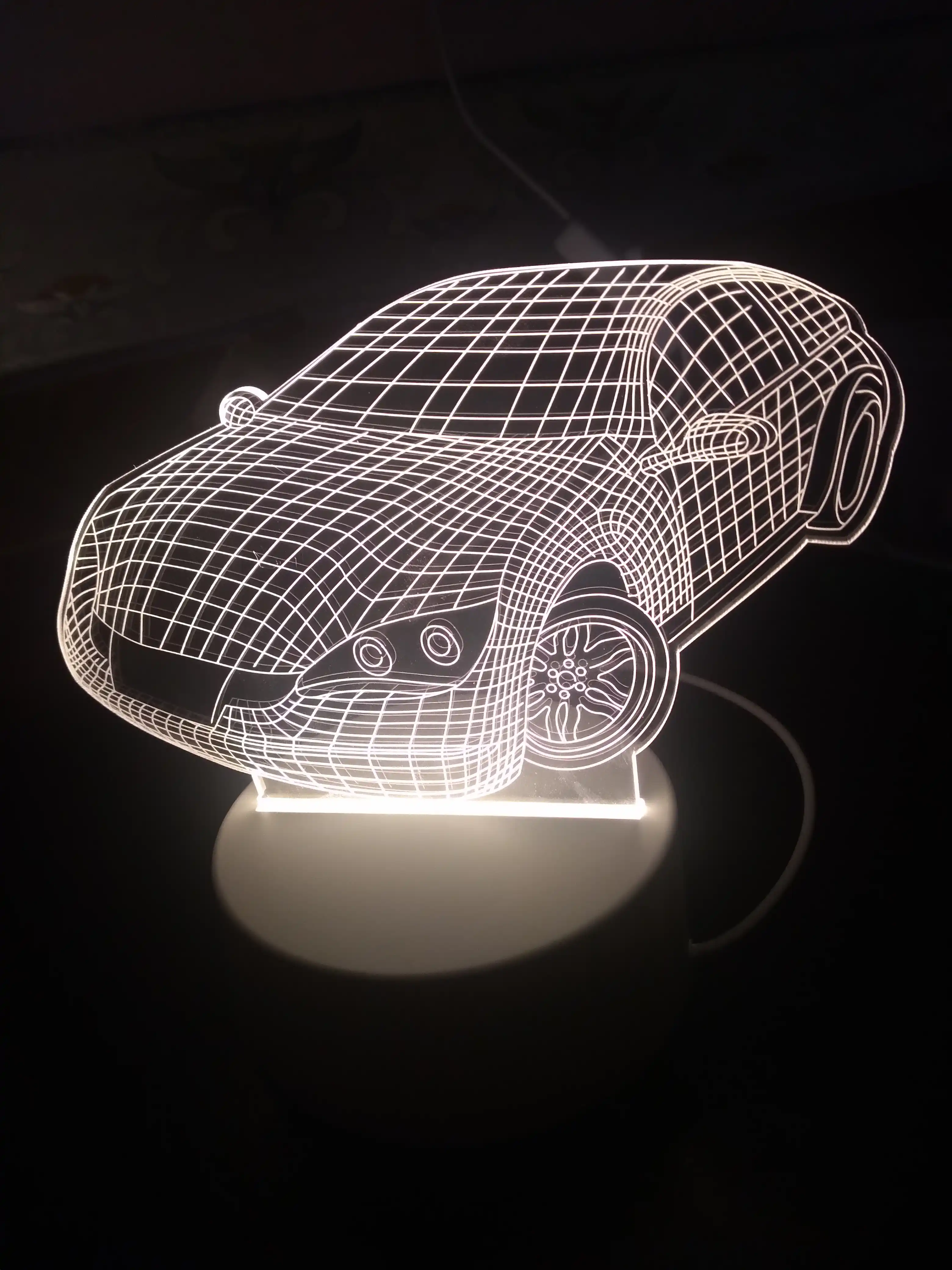 3D chiroq LED tungi chiroq, USB, 15 turdagi
