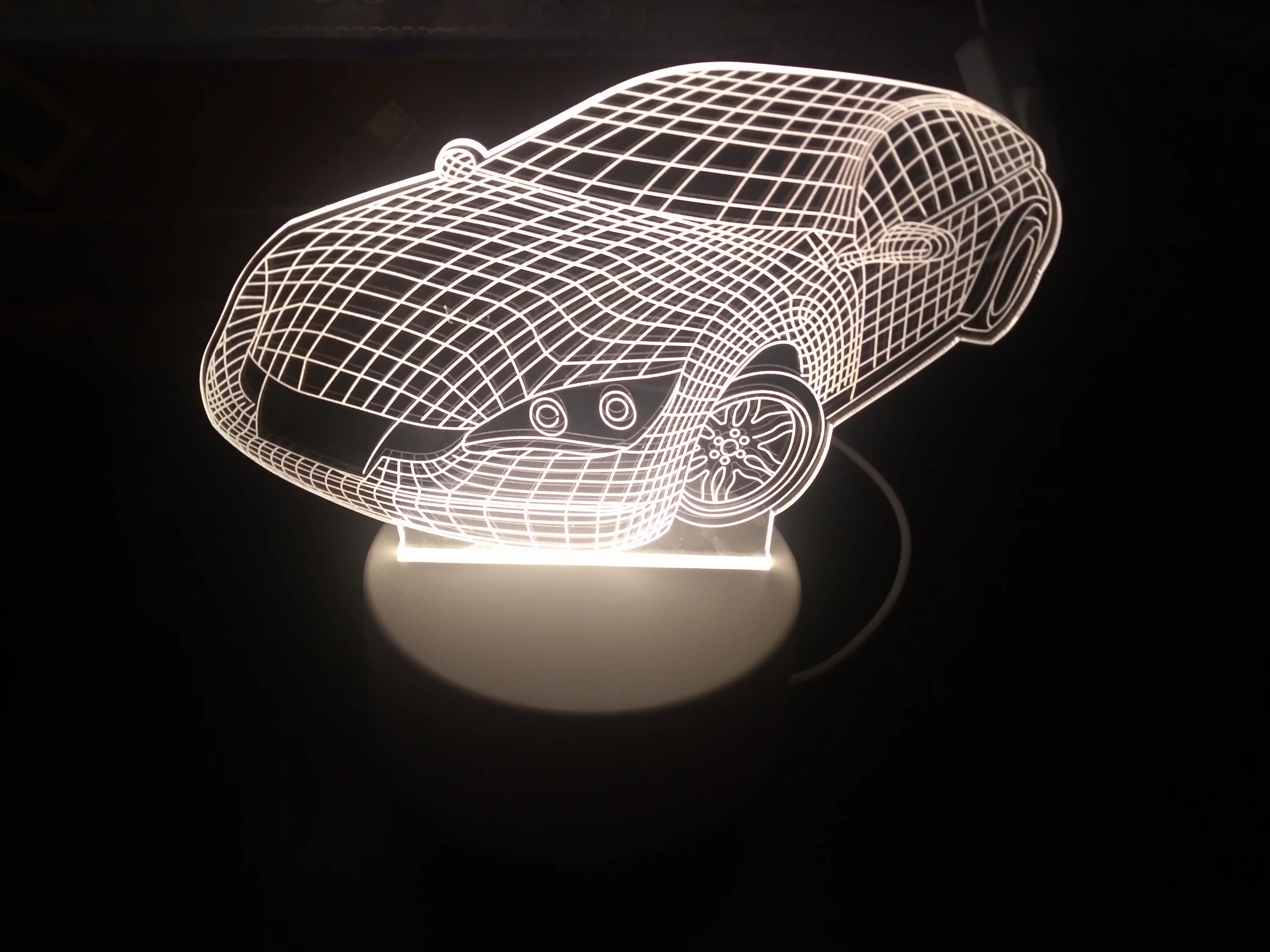 3D chiroq LED tungi chiroq, USB, 15 turdagi