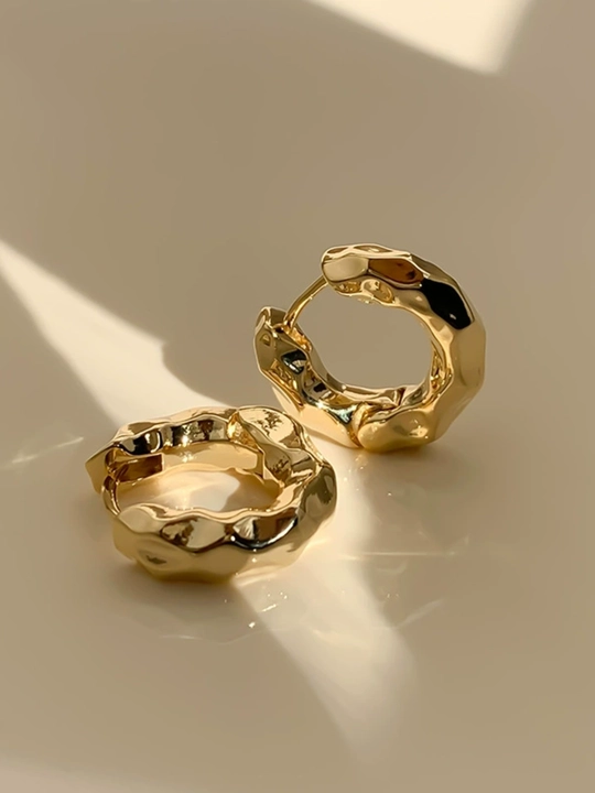 Серьги кольца, круглые, конго серебрянного, золотого, красных цветов