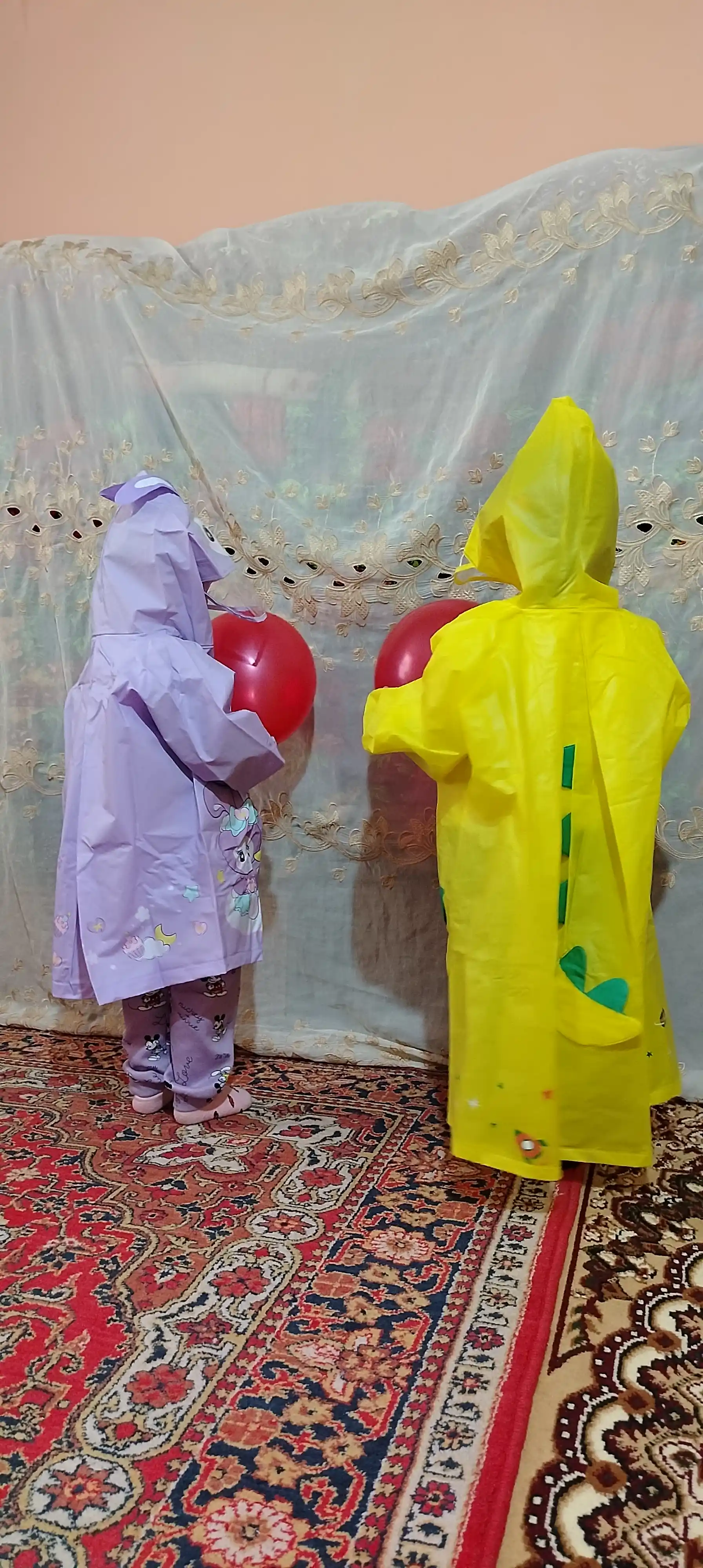 Плащ дождевик детский с капюшоном, 1-7 лет