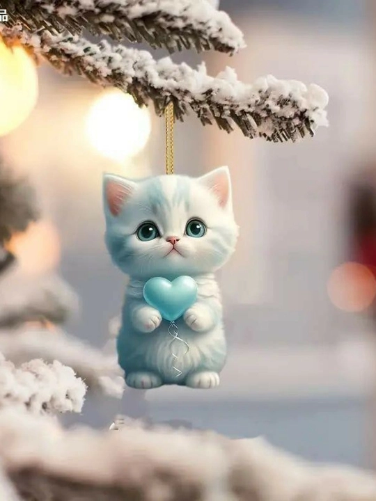 Брелок для ключей в виде кота
